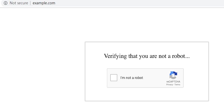 !reCAPTCHA verification
