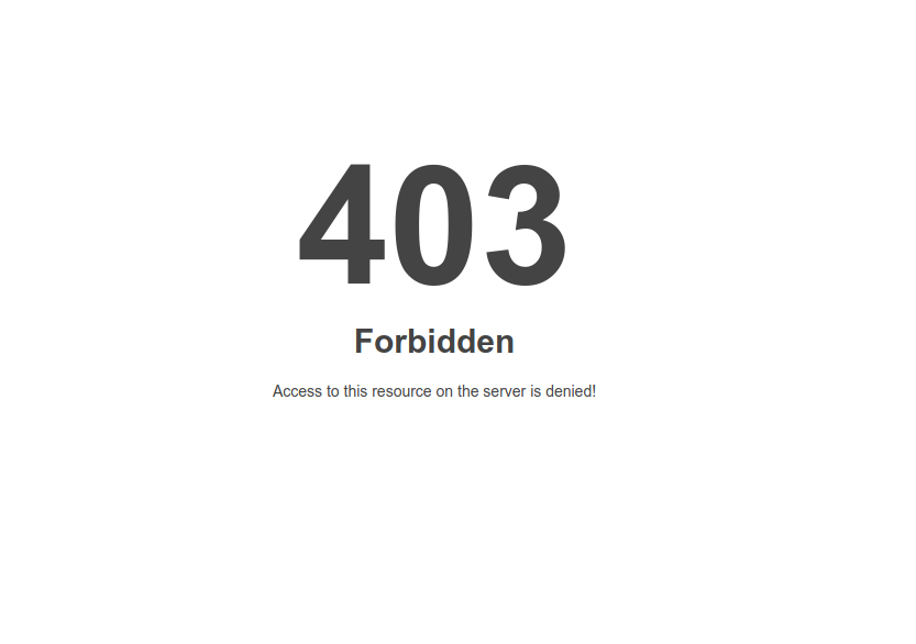 Diagnosing 403 Forbidden Errors