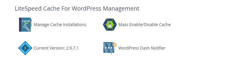 !WHM Plugin "LiteSpeed Cache For WordPress Management" Section